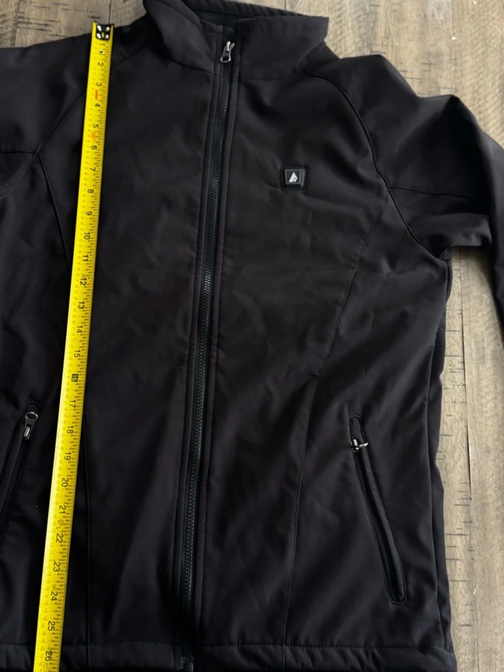 Actionheat Men's Black Windbreaker Jacket with Stand Collar